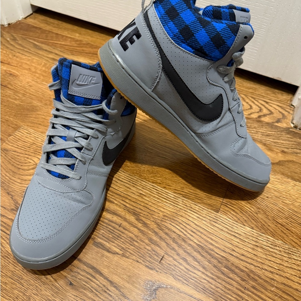 Nike Air Buroughs, Blue Plaid sz 11.5 - Picture 10 of 11